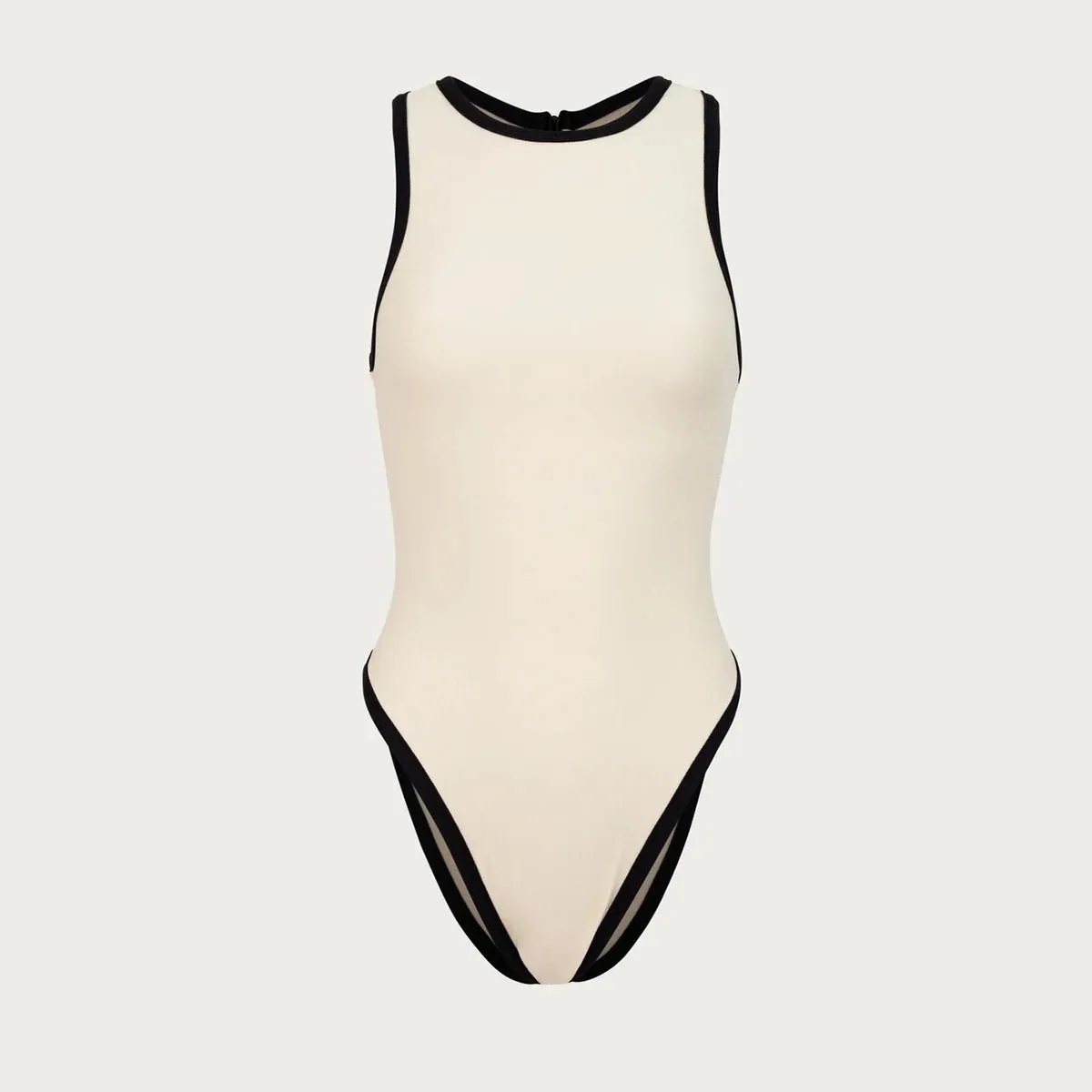 Classic Monokini Patchwork Swimsuit