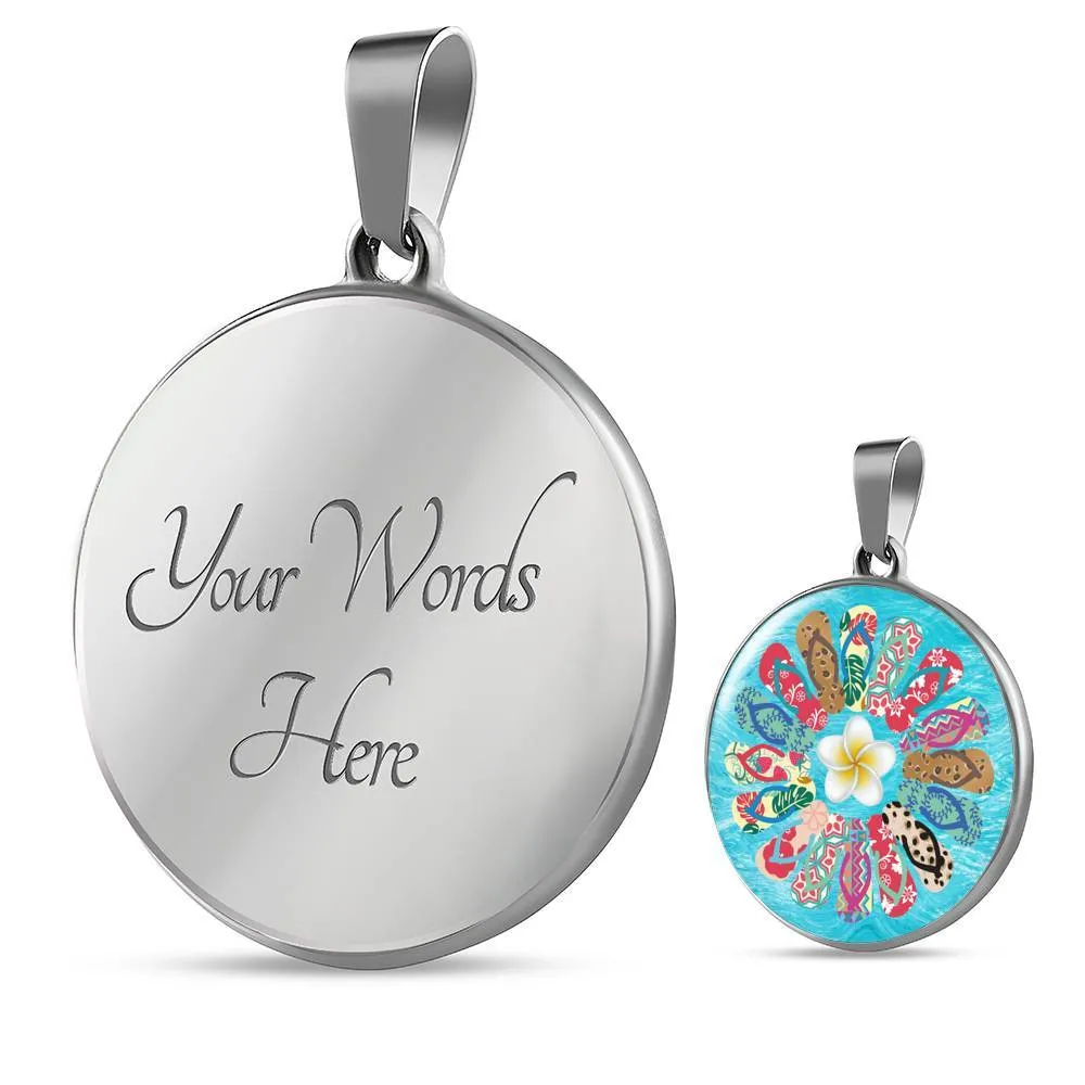 Flip Flops Flower Necklace