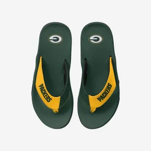 Green Bay Packers Team Color Contour Flip Flop