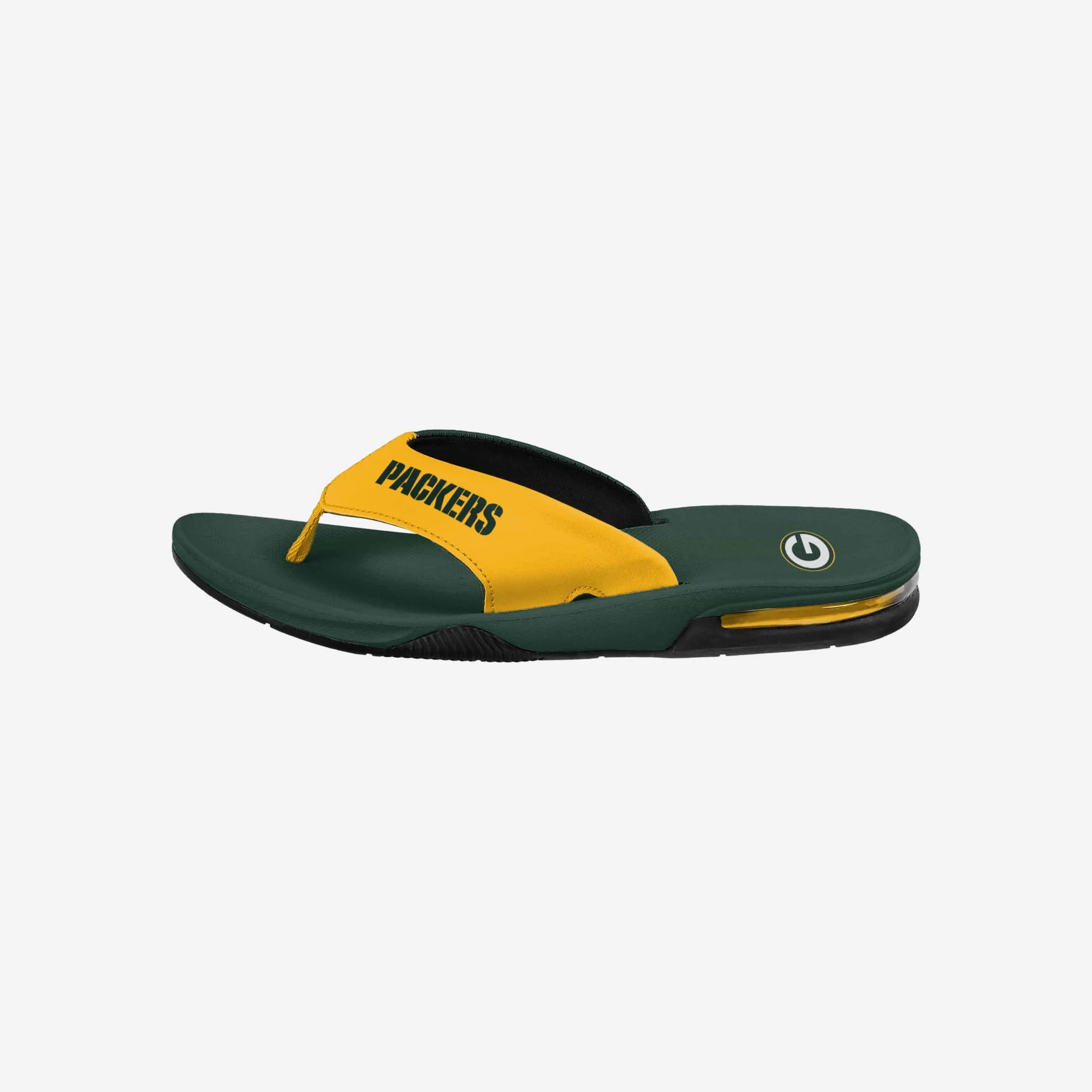 Green Bay Packers Team Color Contour Flip Flop
