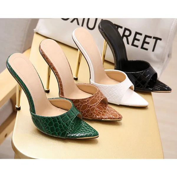High Heels Fish Mouth Super High Heel Sandals Nightclub Stiletto Sandals