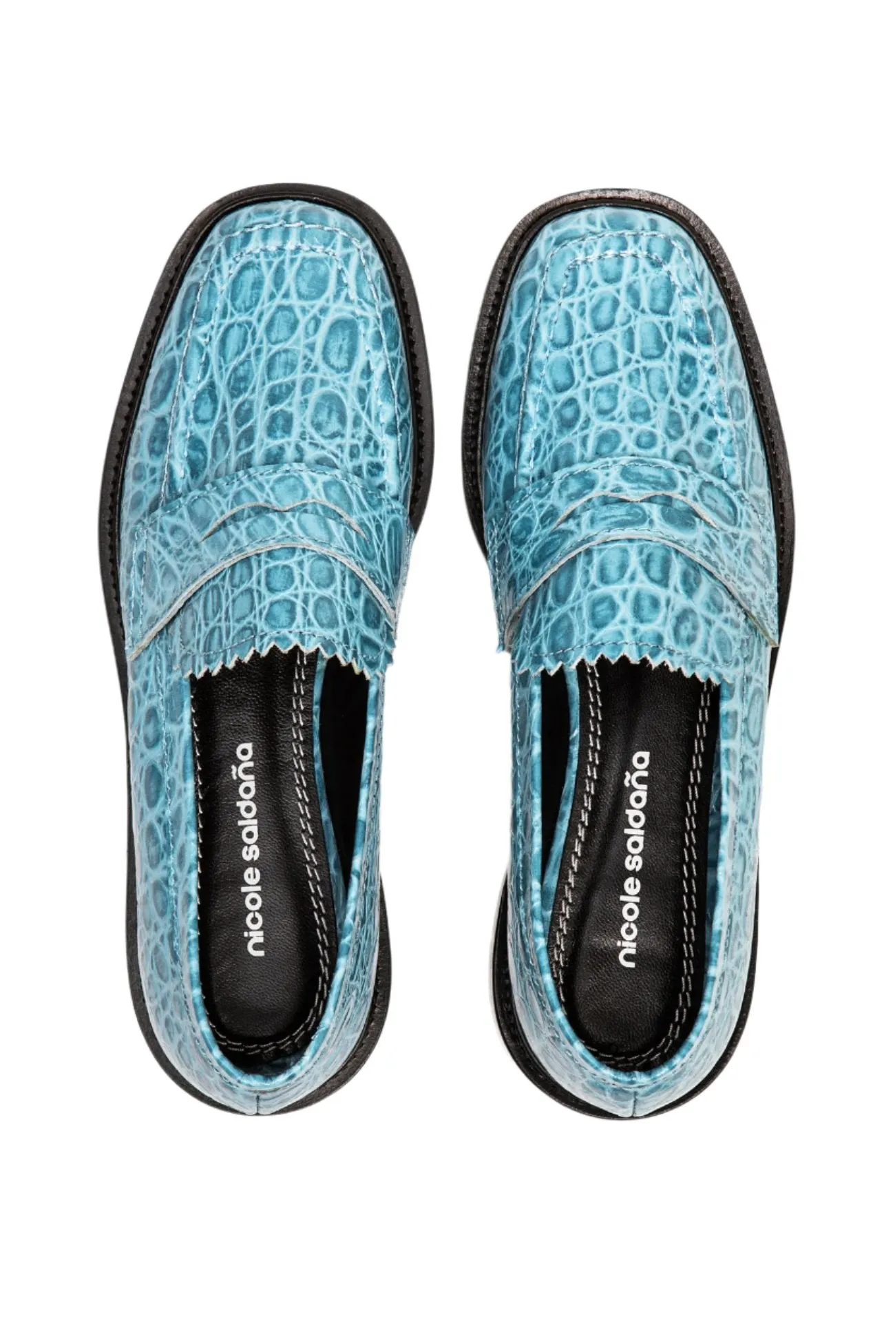 jay 3.0 / baby blue embossed croc