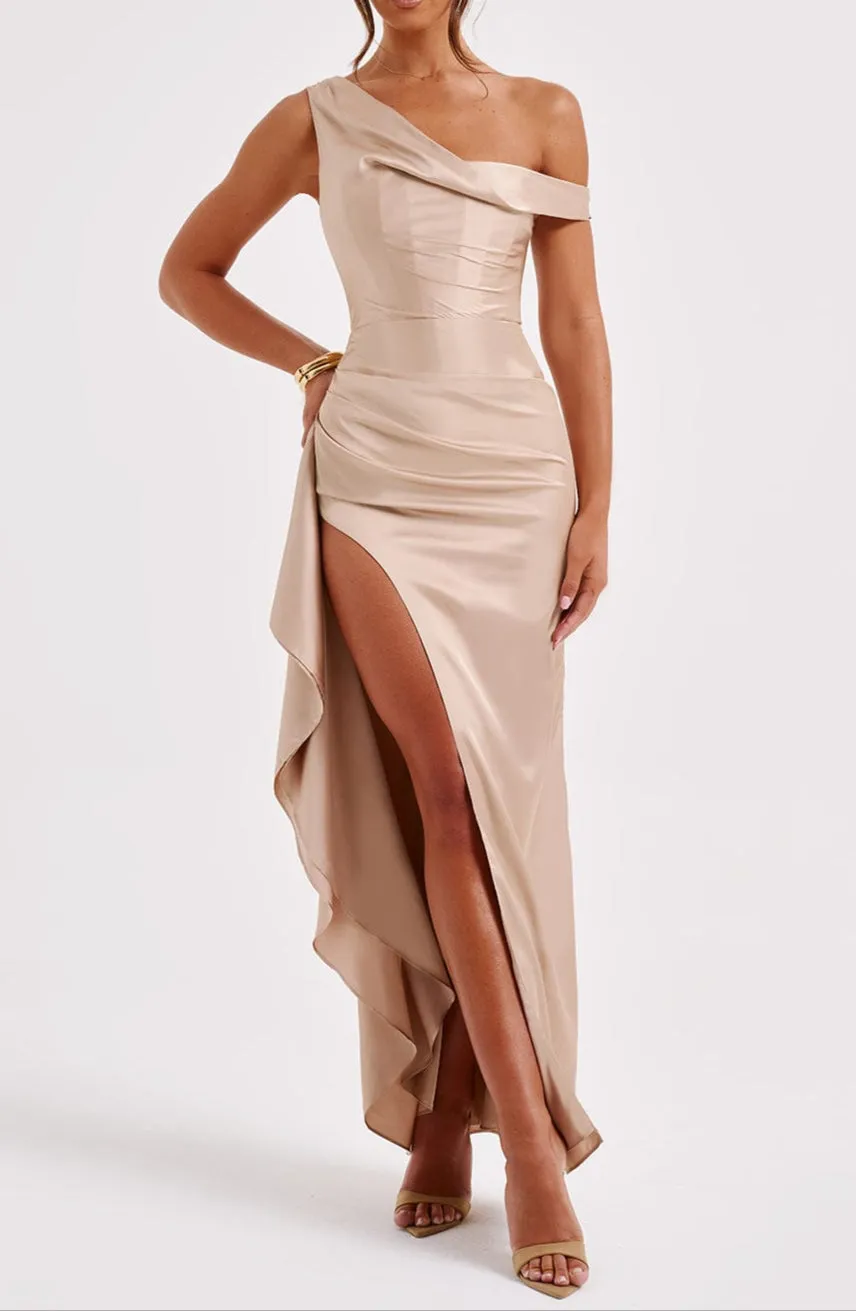 María Paula maxi dress-champagne