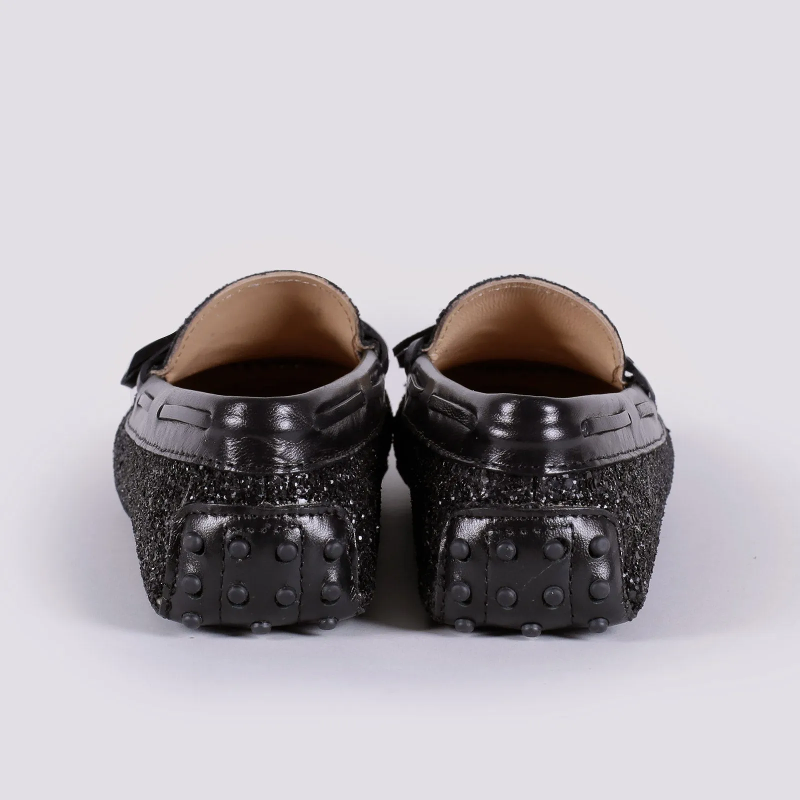 MOCASSINO CON GOMMINI IN GLITTER