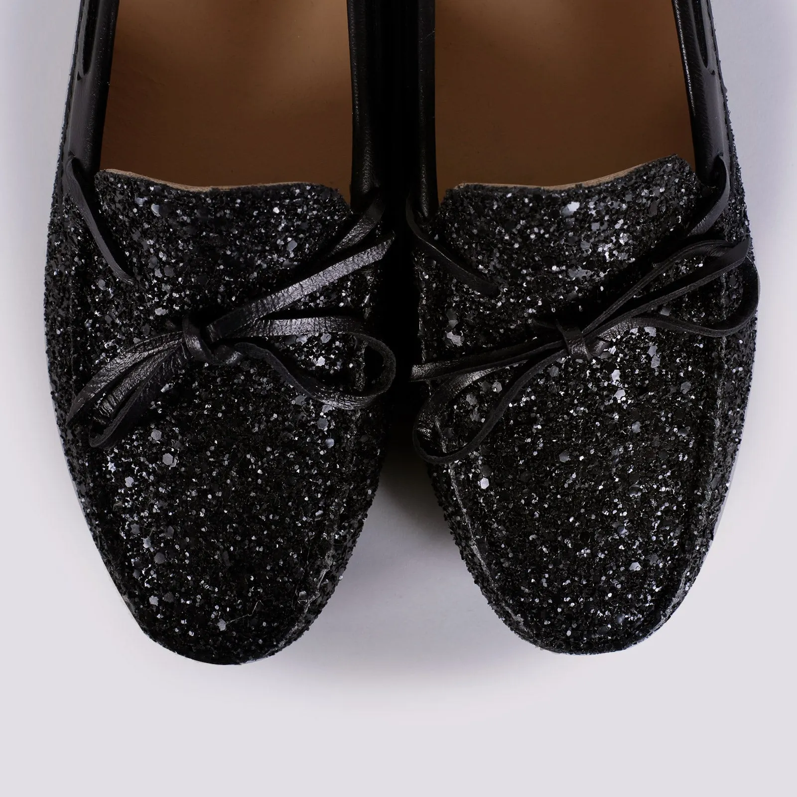 MOCASSINO CON GOMMINI IN GLITTER