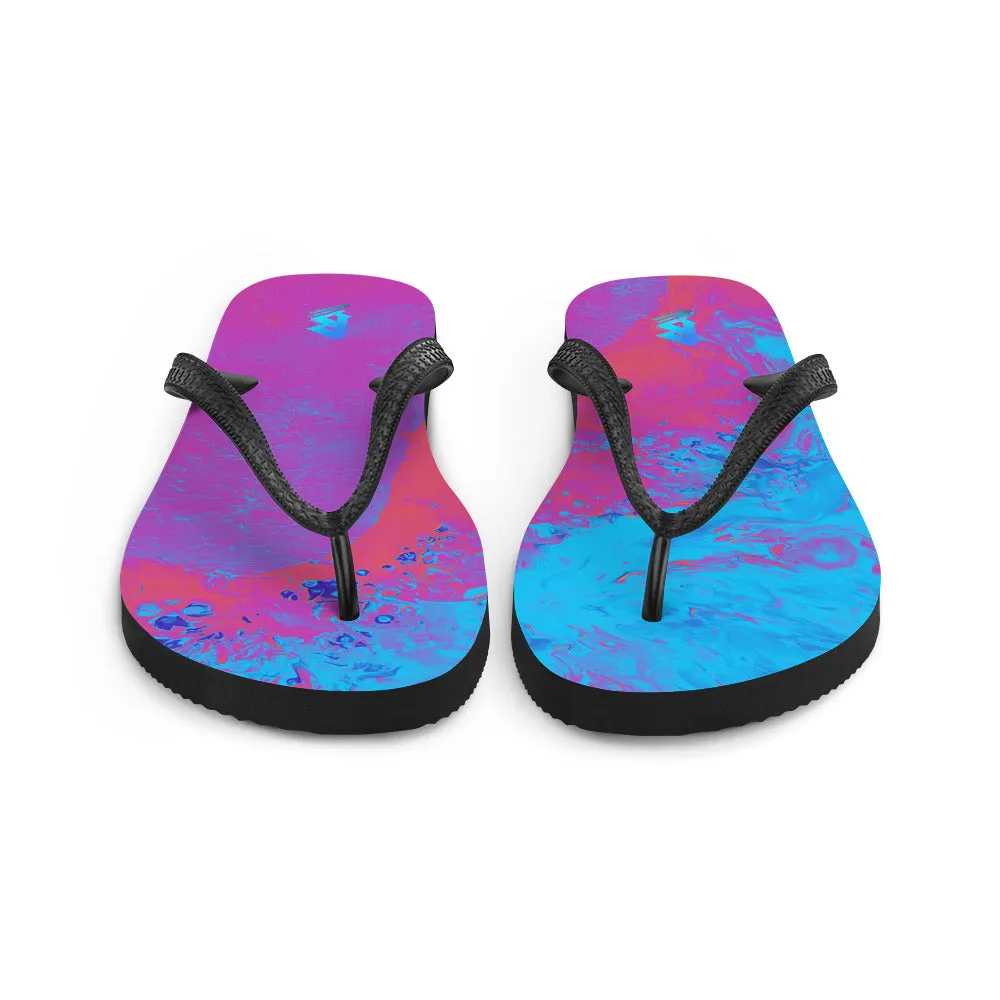 Neon Beach Flip-Flops