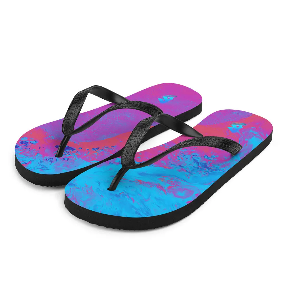Neon Beach Flip-Flops