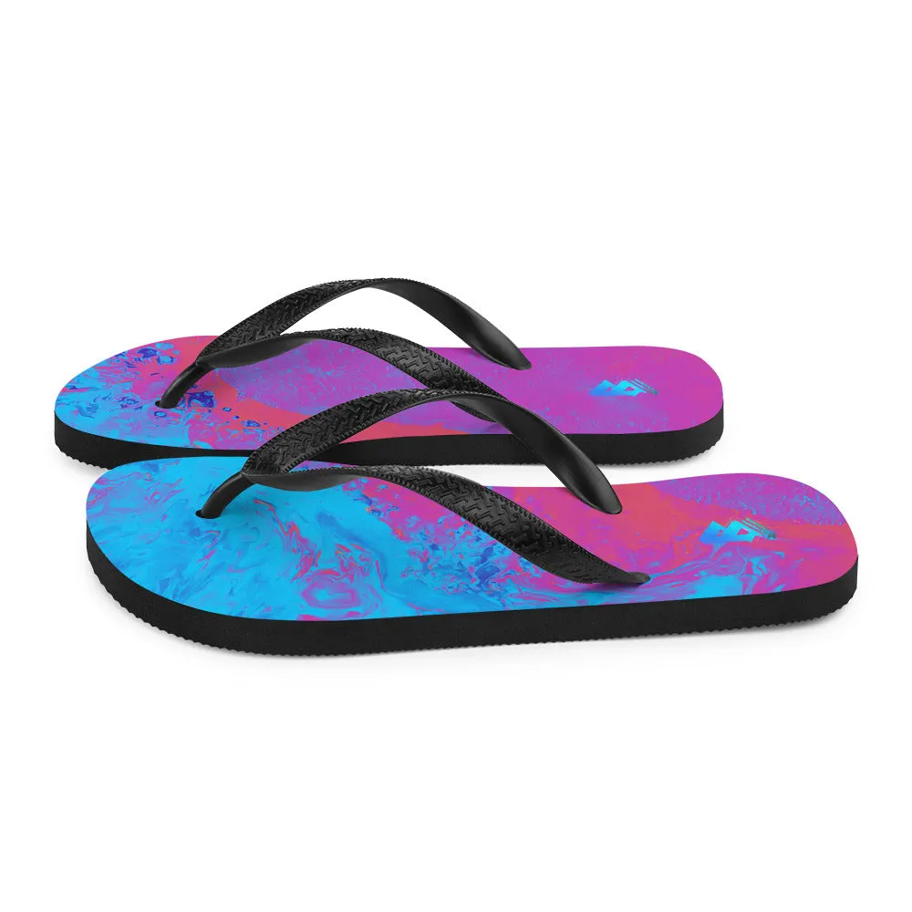 Neon Beach Flip-Flops
