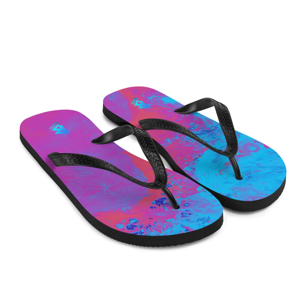 Neon Beach Flip-Flops