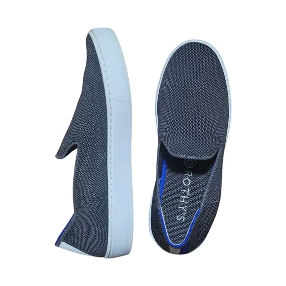 Rothy's Original Slip On Sneaker Charcoal Grey Solid Comfortable Insert sz 6