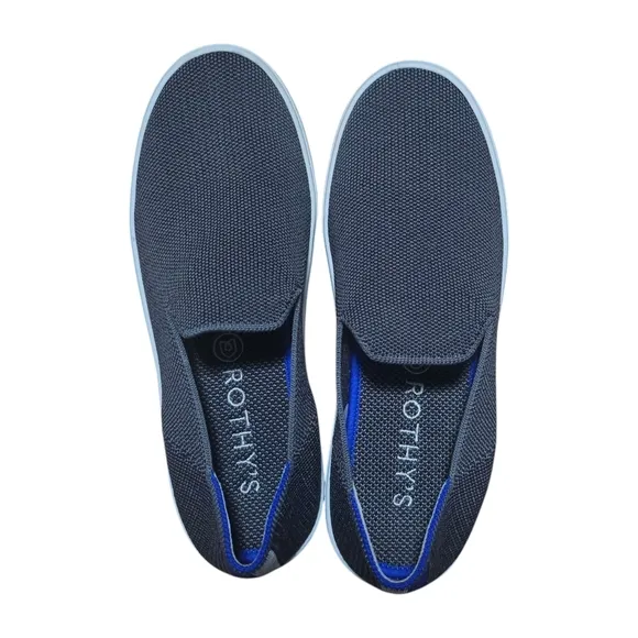 Rothy's Original Slip On Sneaker Charcoal Grey Solid Comfortable Insert sz 6