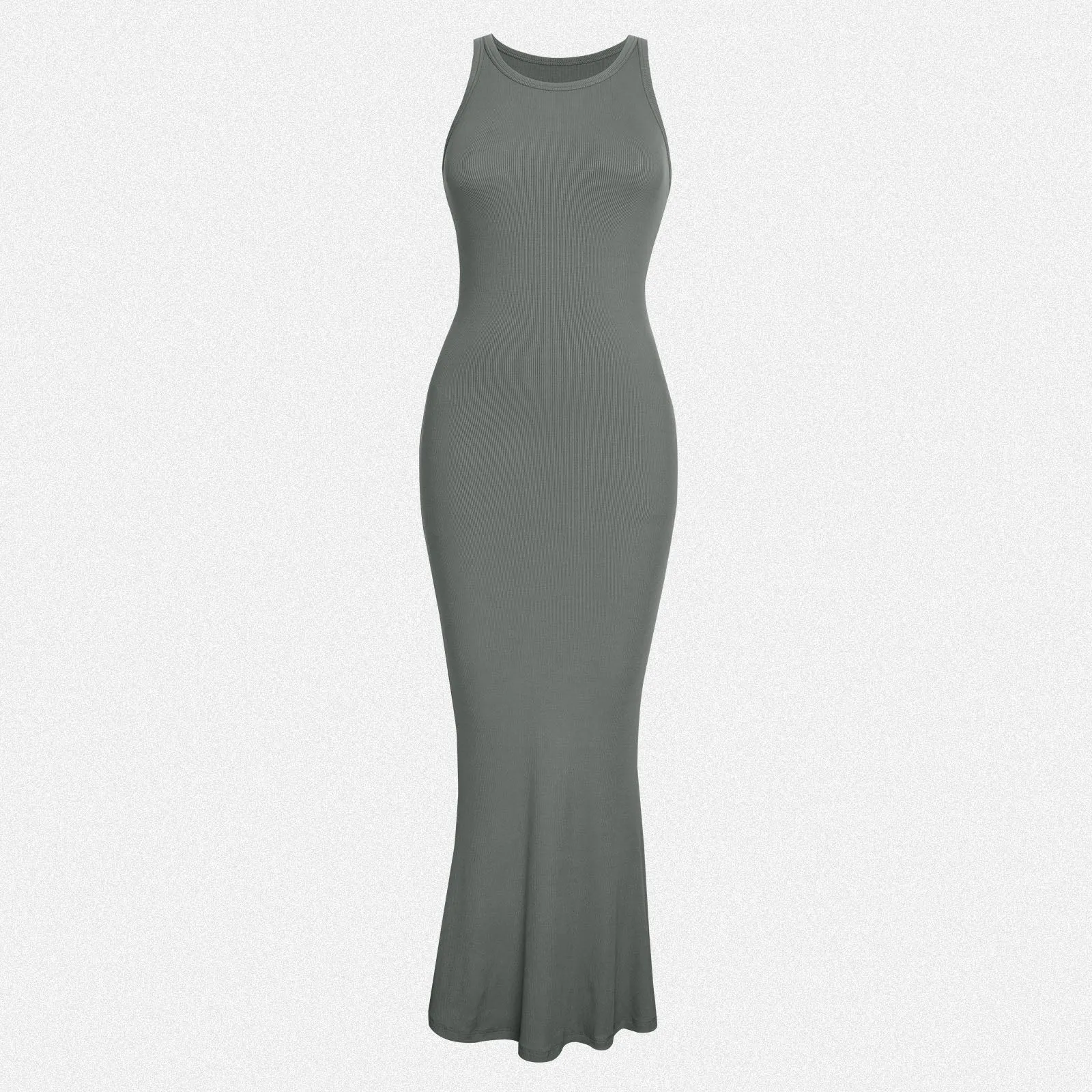 Shaperin Halter Neck Bodycon Maxi Dress