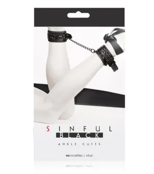 Sinful - Ankle Cuffs - Black