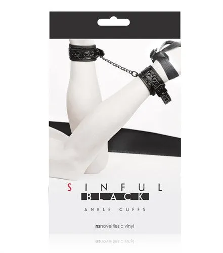 Sinful - Ankle Cuffs - Black