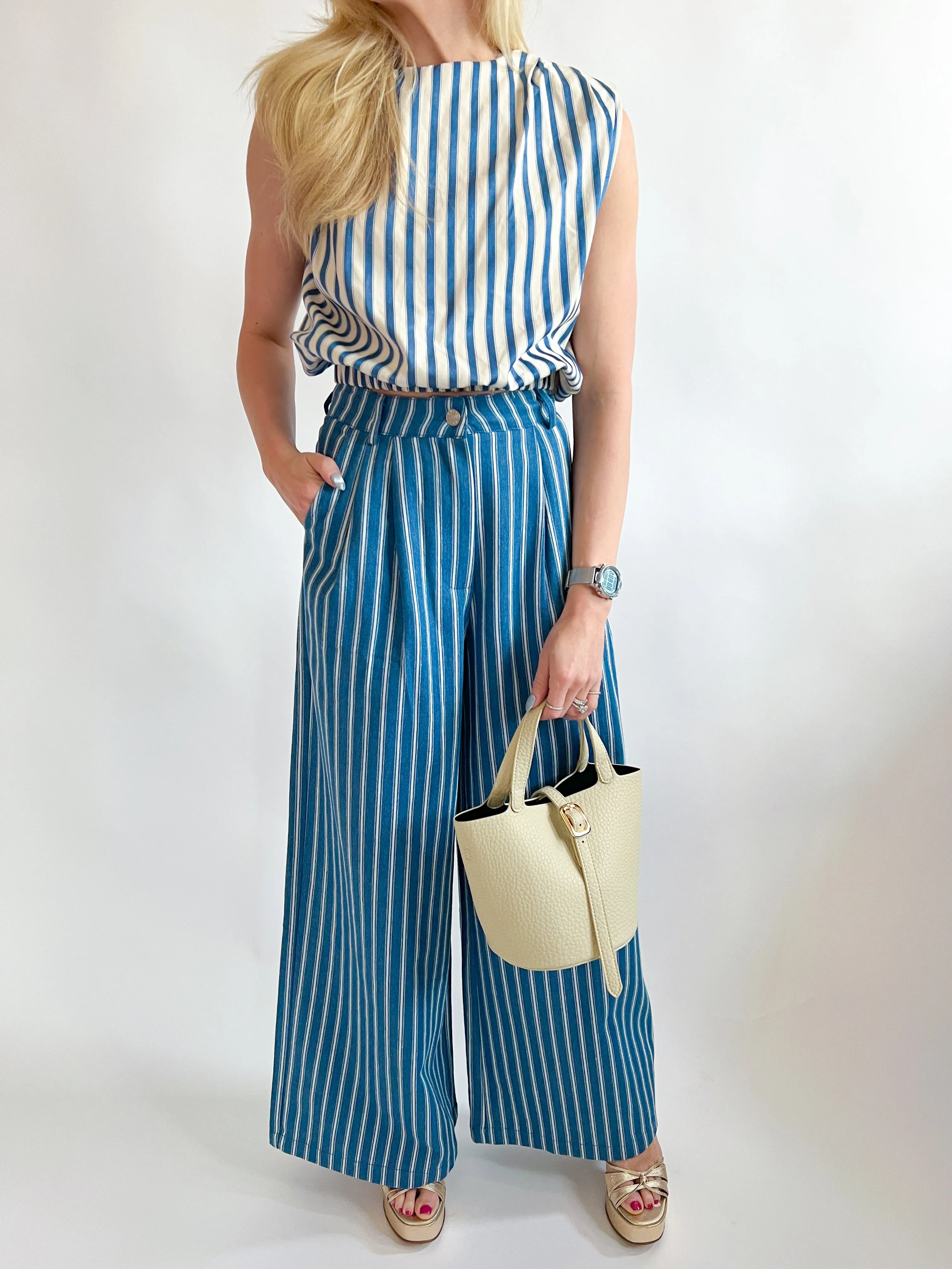 Striped Woven Pant