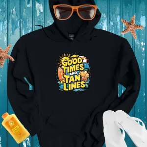 Summer Vibes Hoodie With Beach And Sun Designs