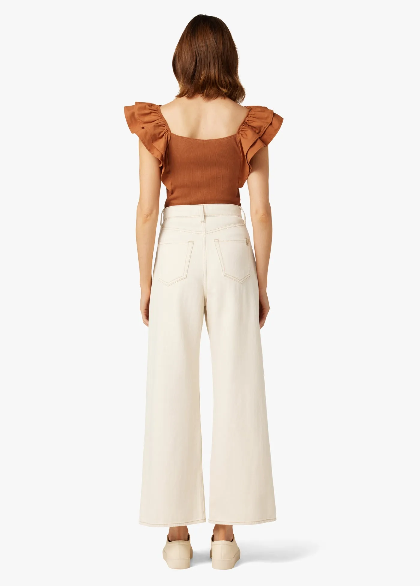 THE PLEATED WIDE LEG ANKLE