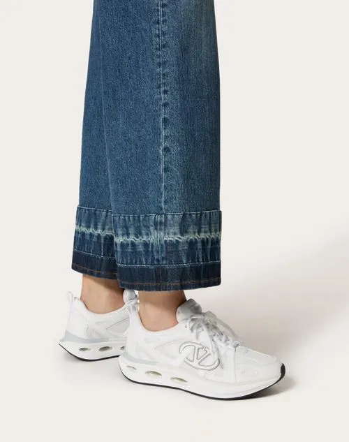 Vlogo Easyjog Calfskin And Fabric Sneaker