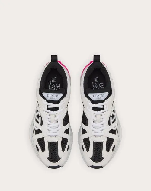 Vlogo Easyjog Calfskin And Fabric Sneaker
