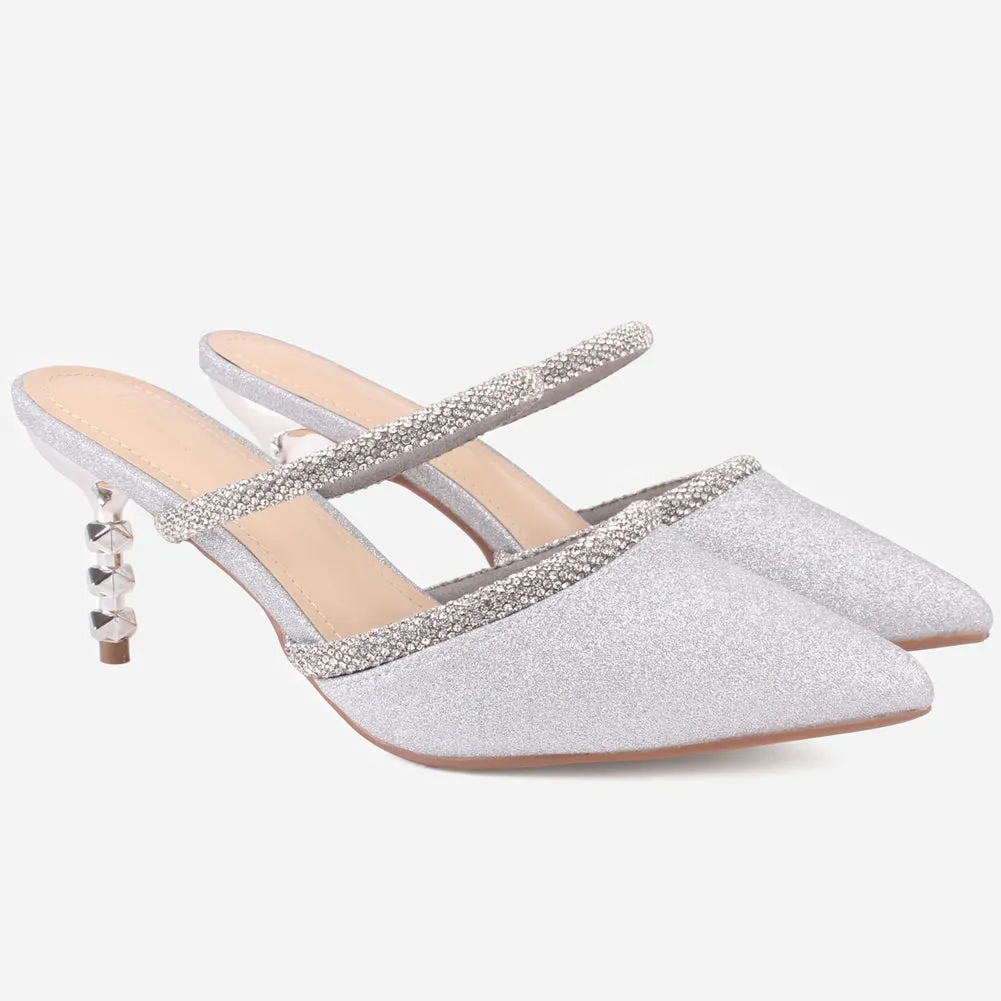 Women's "SONAB" Pointy Embellished Sandals